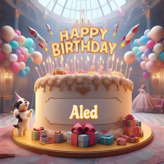 Birthday cake with name