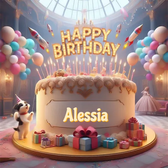 Birthday cake with name