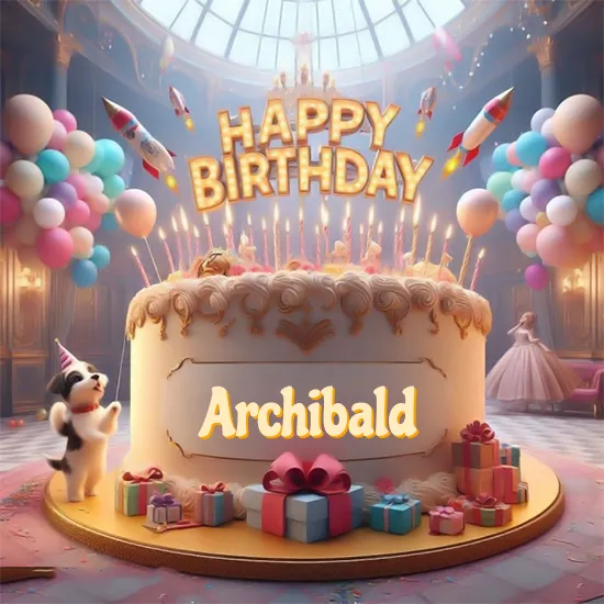 Birthday cake with name