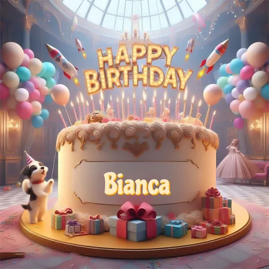 Birthday cake with name