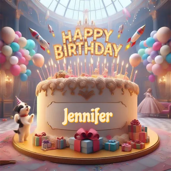 Birthday cake with name