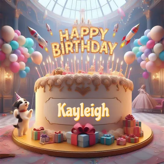 Birthday cake with name