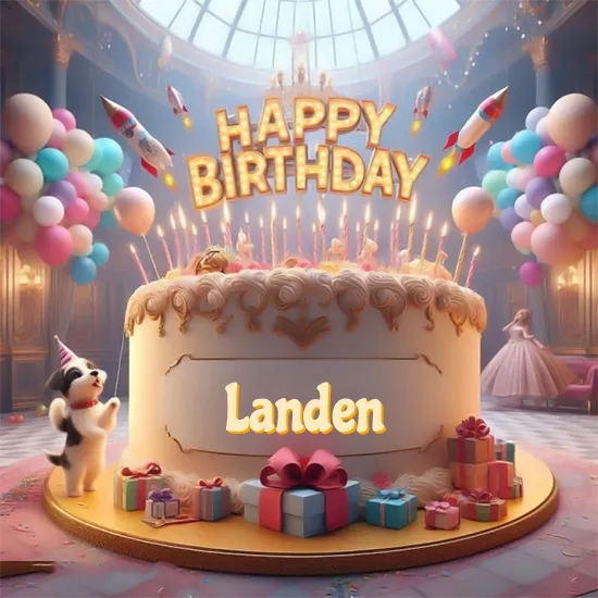 Birthday cake with name