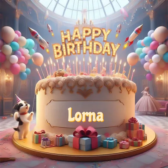 Birthday cake with name