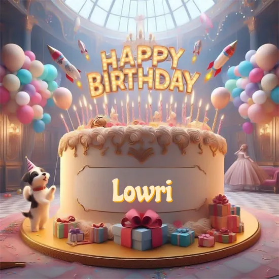 Birthday cake with name