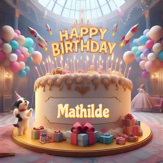 Birthday cake with name