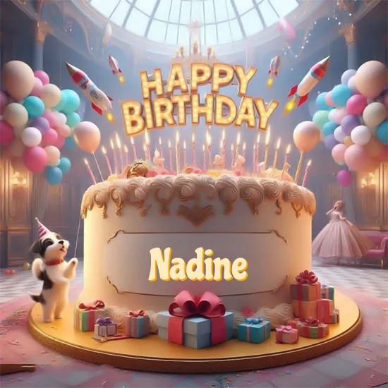 Birthday cake with name