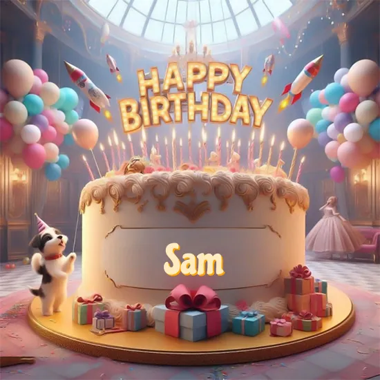 Birthday cake with name