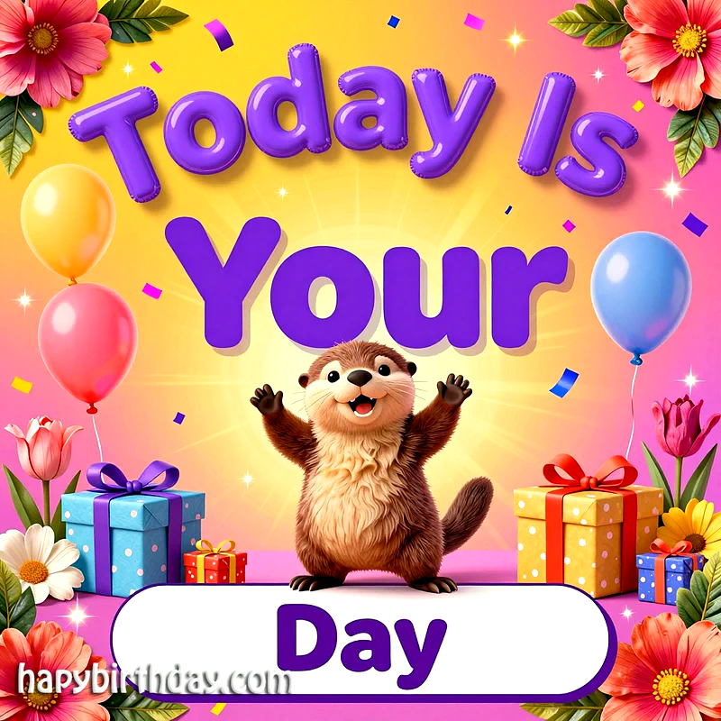Happy Birthday Wishes: Today Is Your Day! A Joyful Greeting Card