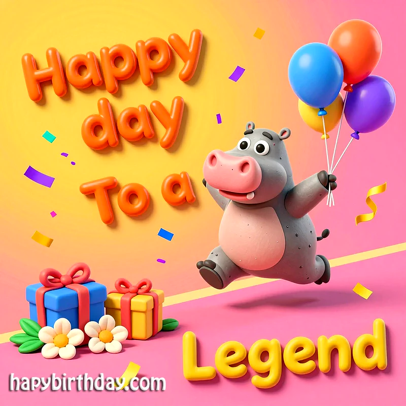 Happy Day To a Legend! The Cutest Birthday Card Ever