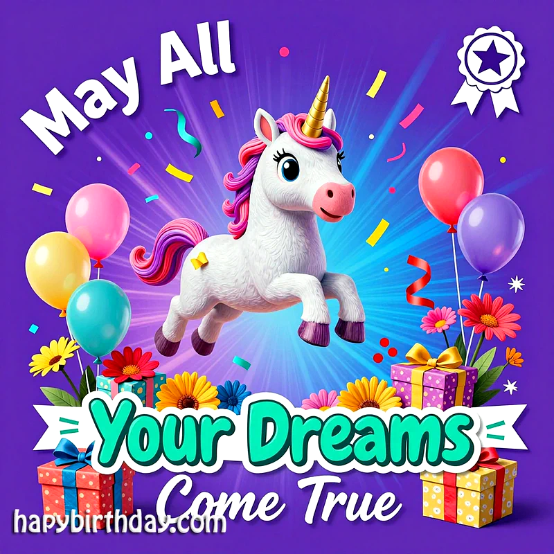 Magical Unicorn Birthday Wishes: May All Your Dreams Soar High!