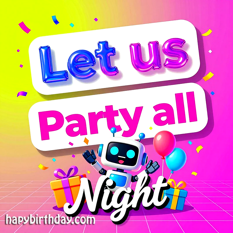 Radiant Party Night Birthday Wishes: Let the Celebration Sparkle!