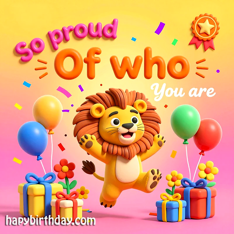 So Proud Of Who You Are - Sweet Birthday Card for Loved Ones