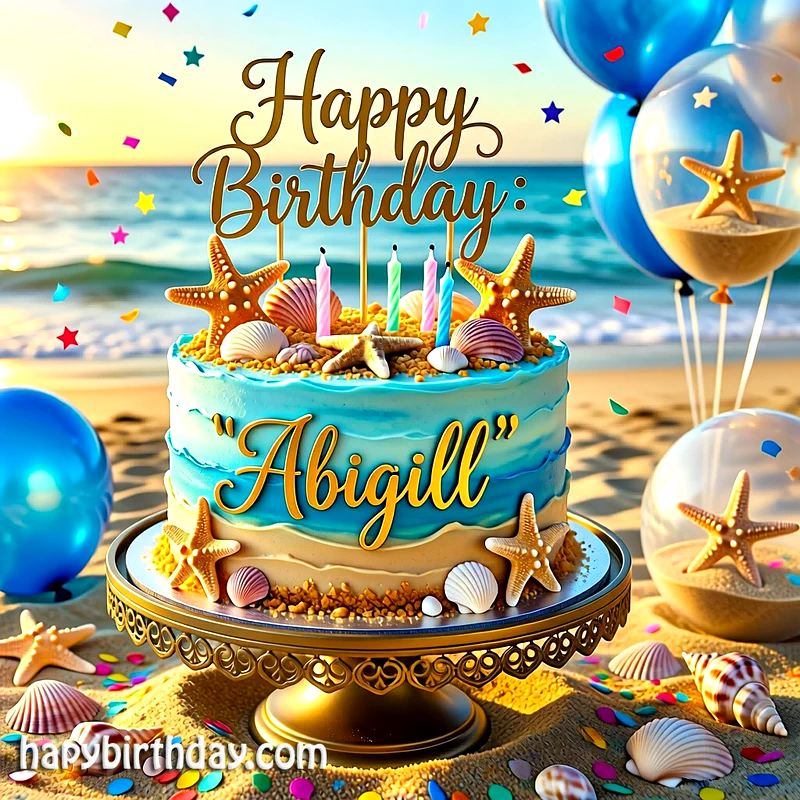 Download abigail Birthday Cake Image HD - Free abigail Cake Photo