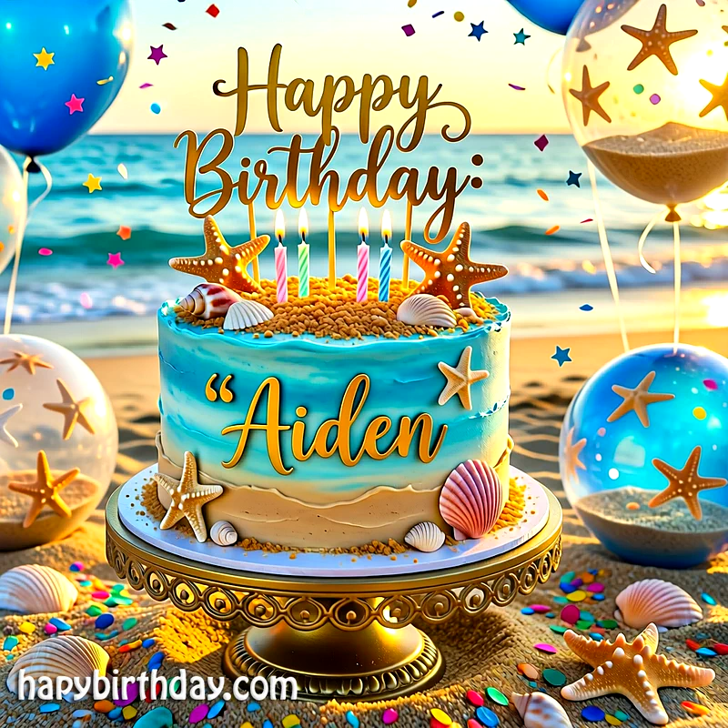 Download aiden Birthday Cake Image HD - Free aiden Cake Photo
