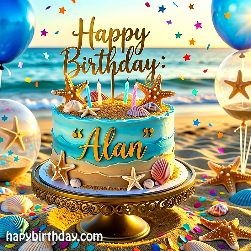 Download alan Birthday Cake Image HD - Free alan Cake Photo
