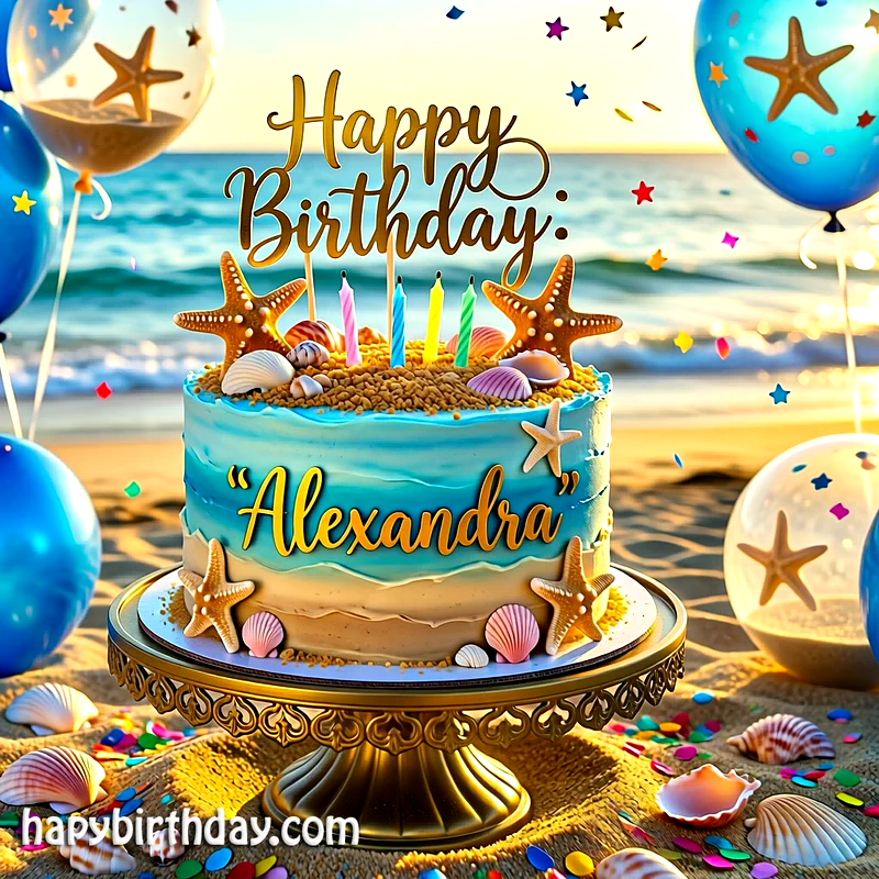 Download alexandra Birthday Cake Image HD - Free alexandra Cake Photo