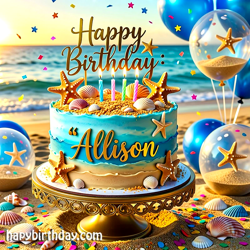Download allison Birthday Cake Image HD - Free allison Cake Photo