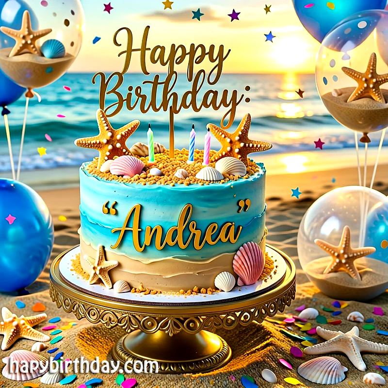 Download andrea Birthday Cake Image HD - Free andrea Cake Photo
