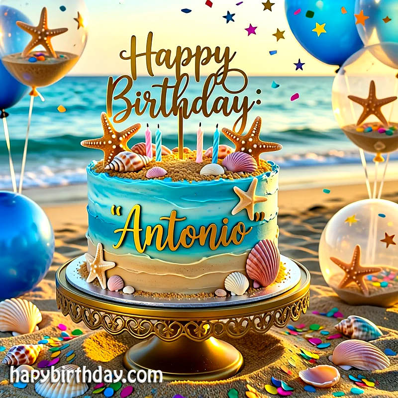 Download antonio Birthday Cake Image HD - Free antonio Cake Photo