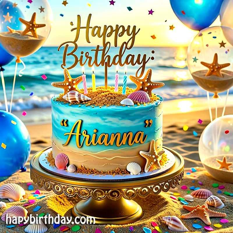 Download arianna Birthday Cake Image HD - Free arianna Cake Photo