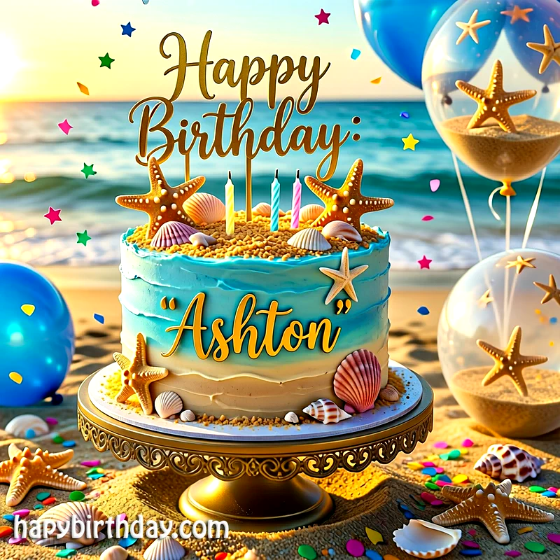 Download ashton Birthday Cake Image HD - Free ashton Cake Photo