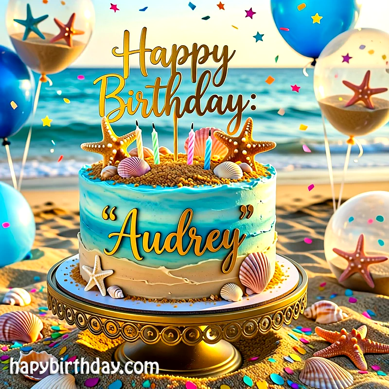 Download audrey Birthday Cake Image HD - Free audrey Cake Photo