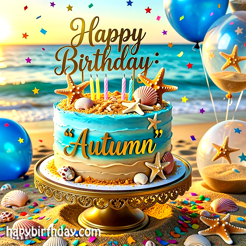 Download autumn Birthday Cake Image HD - Free autumn Cake Photo