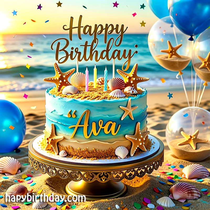 Download ava Birthday Cake Image HD - Free ava Cake Photo