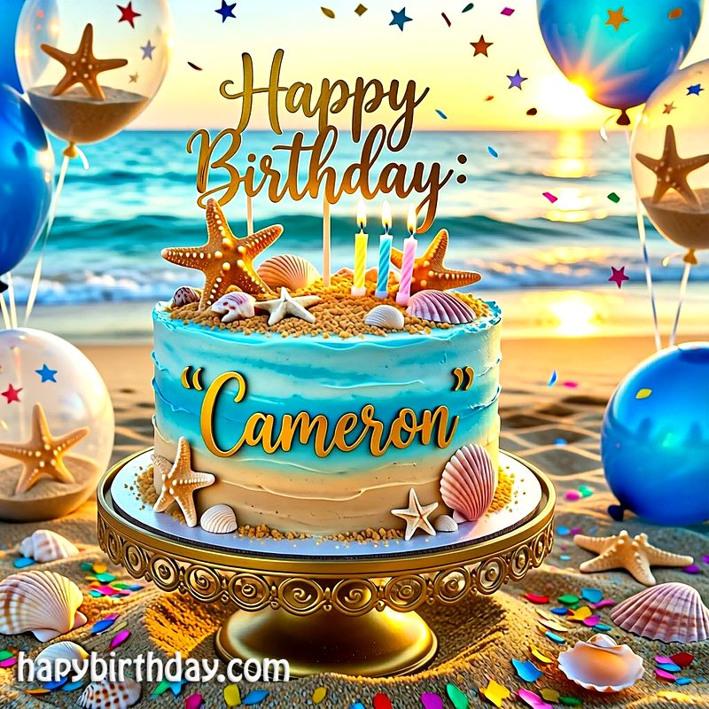 Download cameron Birthday Cake Image HD - Free cameron Cake Photo