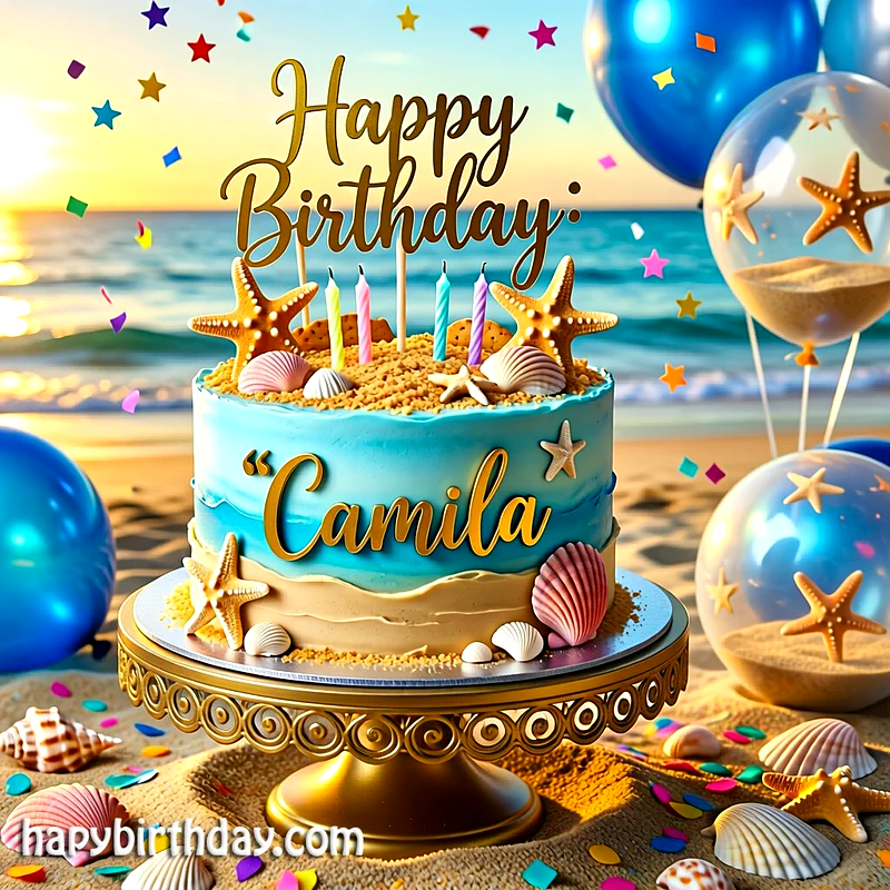 Download camila Birthday Cake Image HD - Free camila Cake Photo