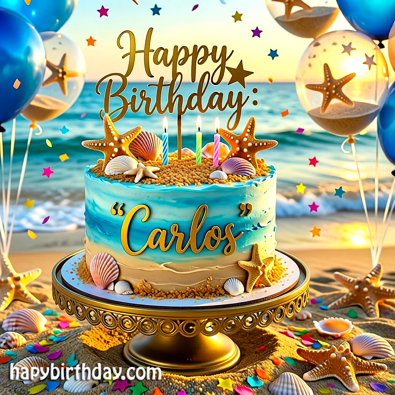 Download carlos Birthday Cake Image HD - Free carlos Cake Photo