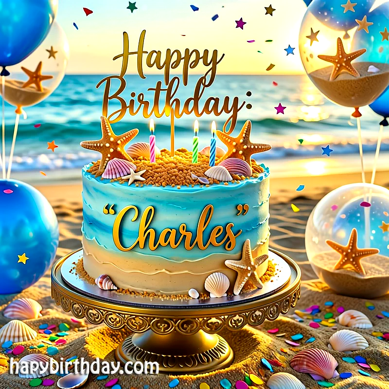 Download charles Birthday Cake Image HD - Free charles Cake Photo