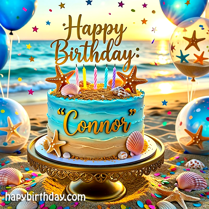 Download connor Birthday Cake Image HD - Free connor Cake Photo