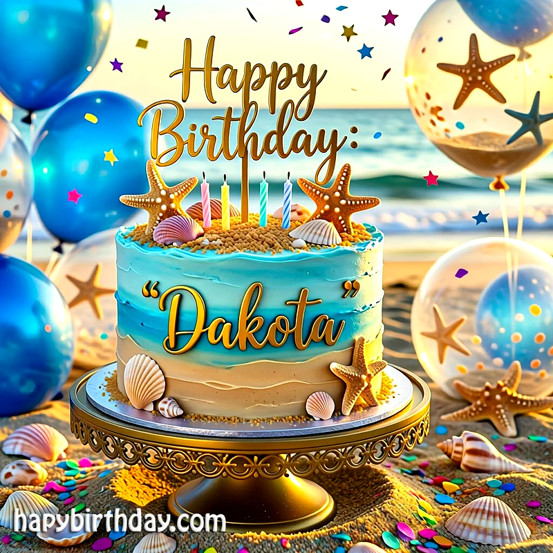 Download dakota Birthday Cake Image HD - Free dakota Cake Photo