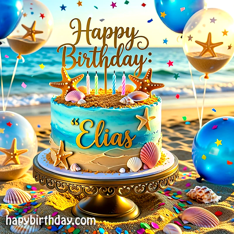 Download elias Birthday Cake Image HD - Free elias Cake Photo