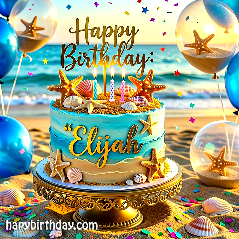 Download elijah Birthday Cake Image HD - Free elijah Cake Photo