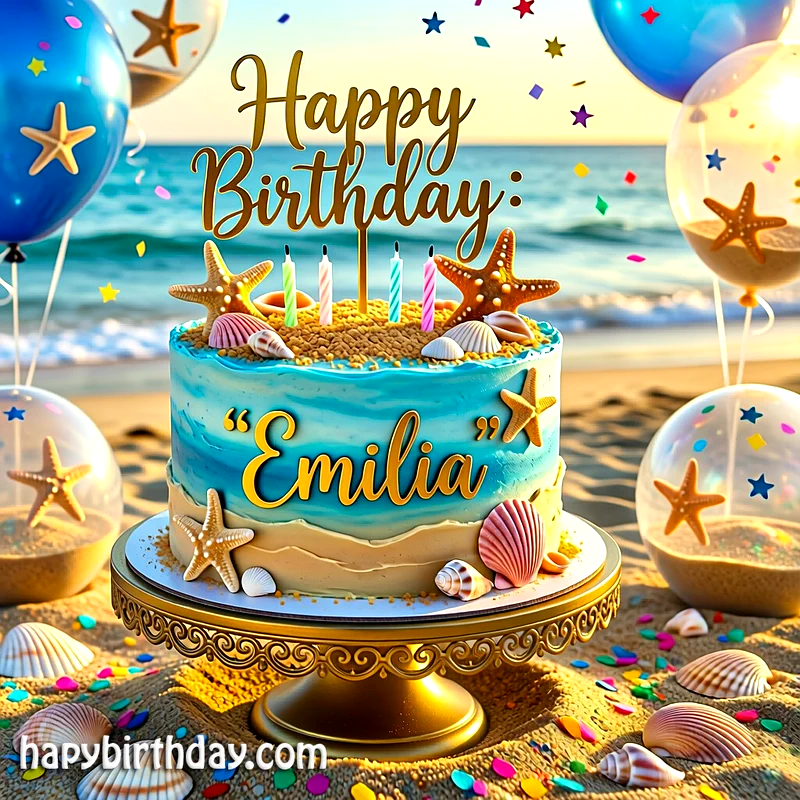 Download emilia Birthday Cake Image HD - Free emilia Cake Photo