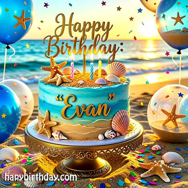 Download evan Birthday Cake Image HD - Free evan Cake Photo