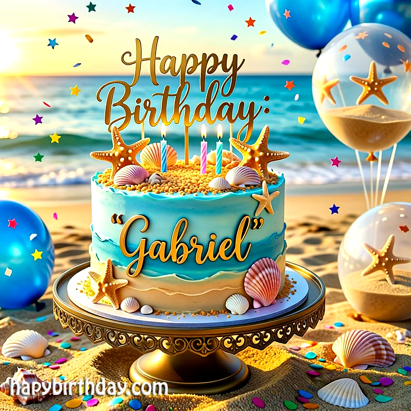 Download gabriel Birthday Cake Image HD - Free gabriel Cake Photo