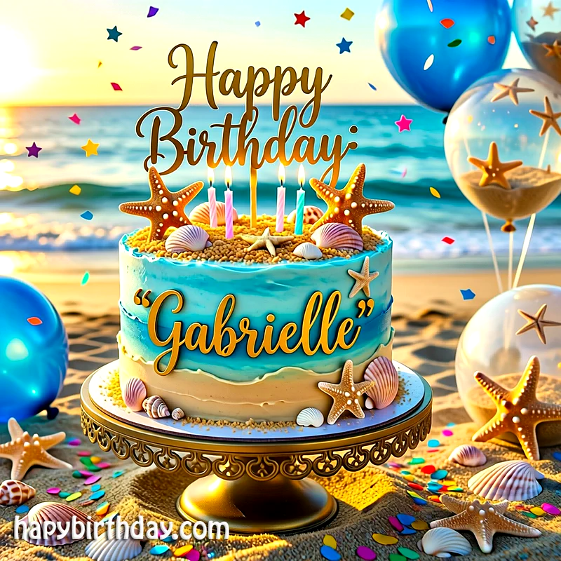 Download gabrielle Birthday Cake Image HD - Free gabrielle Cake Photo