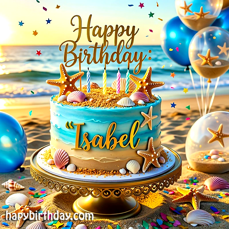 Download isabel Birthday Cake Image HD - Free isabel Cake Photo