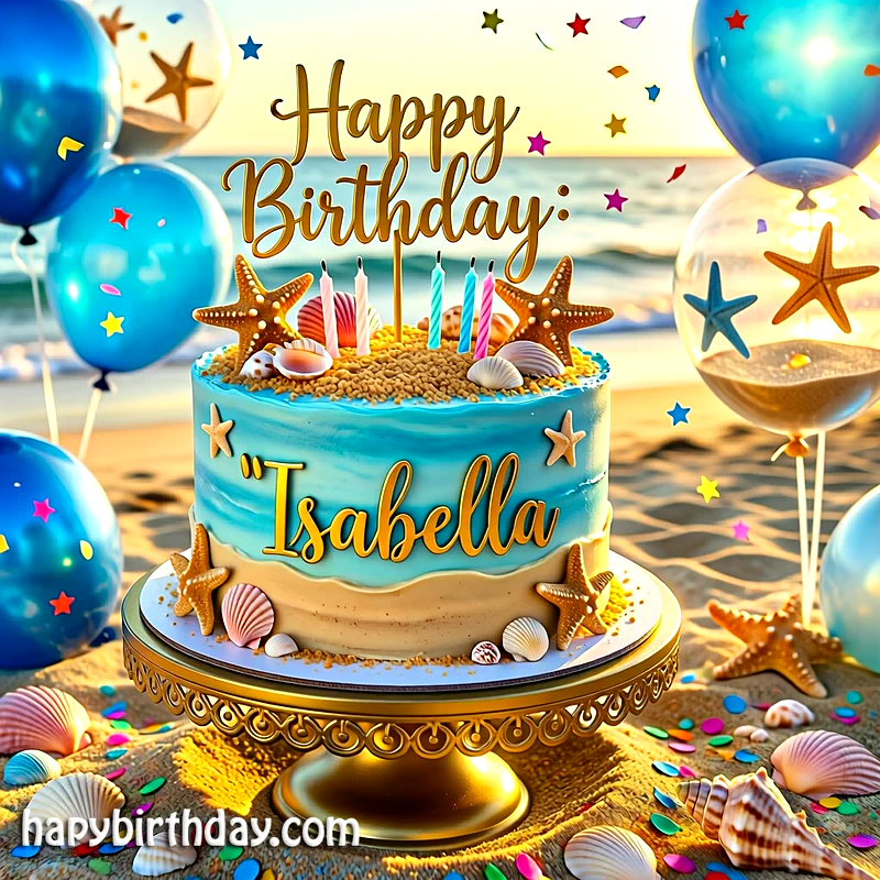 Download isabella Birthday Cake Image HD - Free isabella Cake Photo