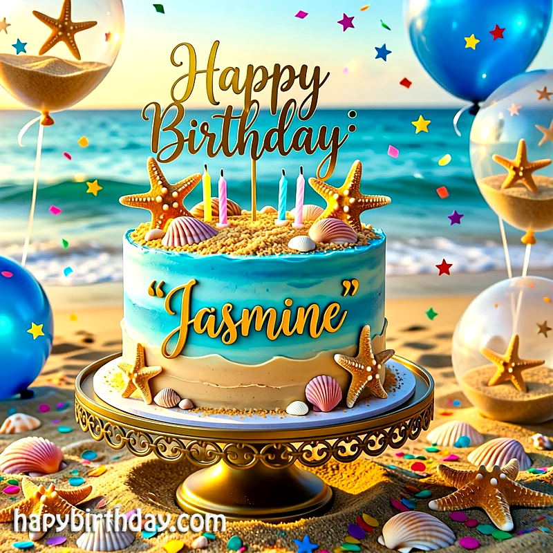 Download jasmine Birthday Cake Image HD - Free jasmine Cake Photo