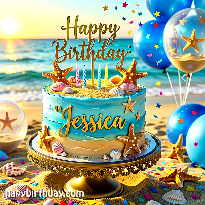 Download jessica Birthday Cake Image HD - Free jessica Cake Photo