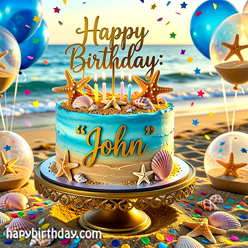 Download john Birthday Cake Image HD - Free john Cake Photo
