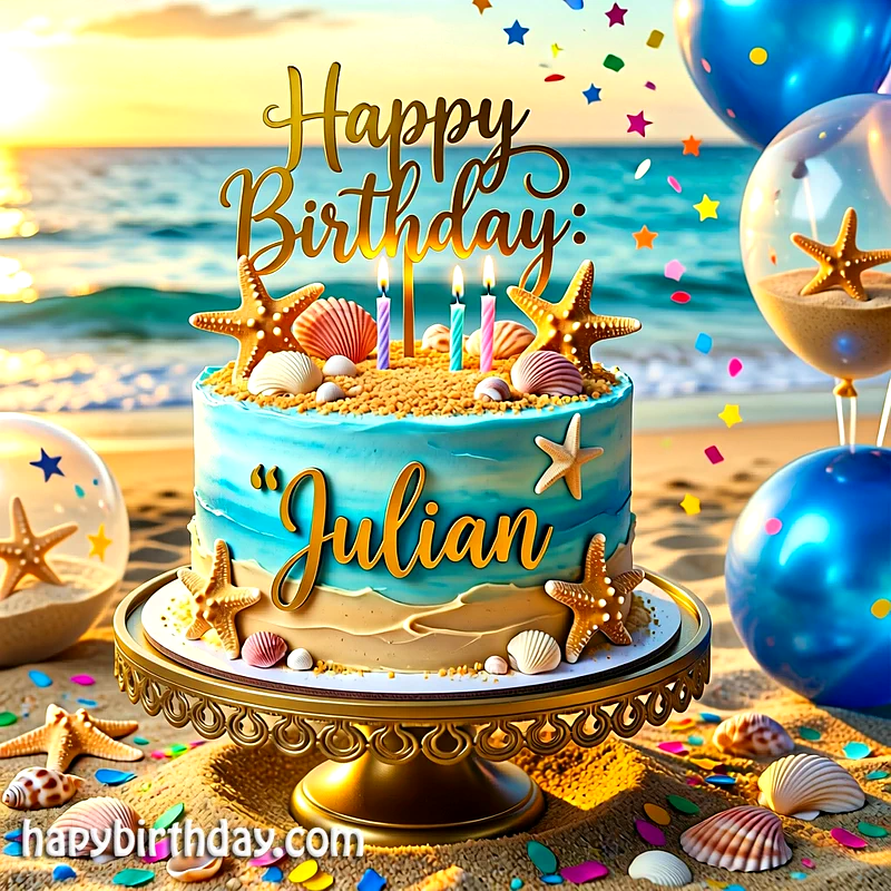 Download julian Birthday Cake Image HD - Free julian Cake Photo