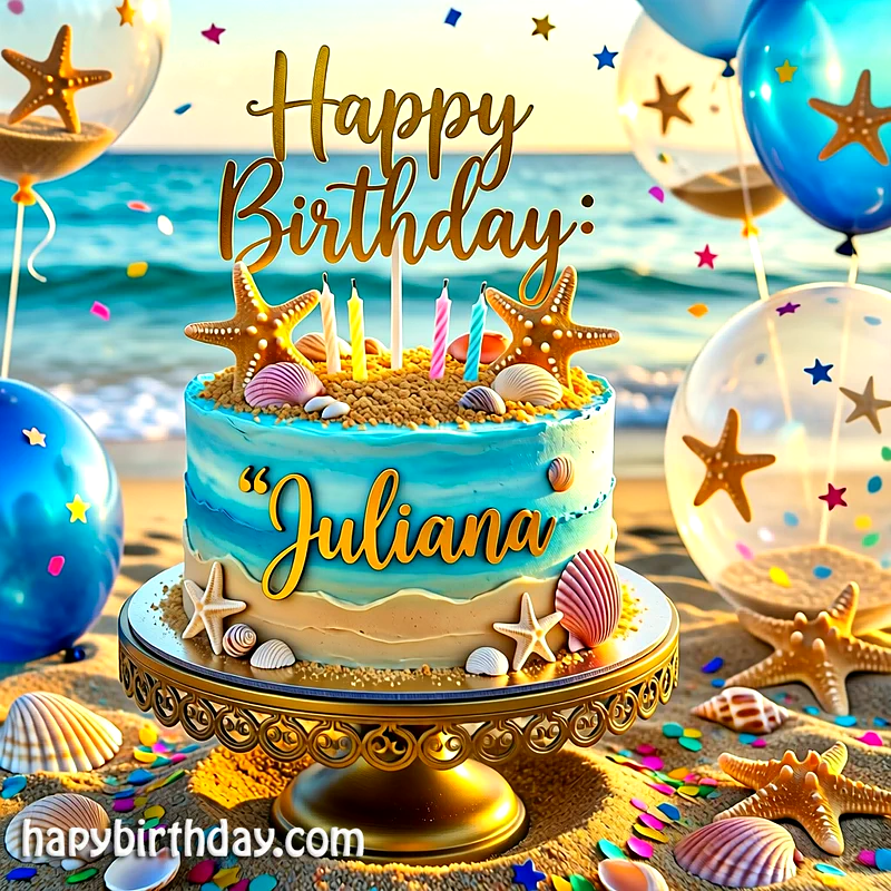 Download juliana Birthday Cake Image HD - Free juliana Cake Photo