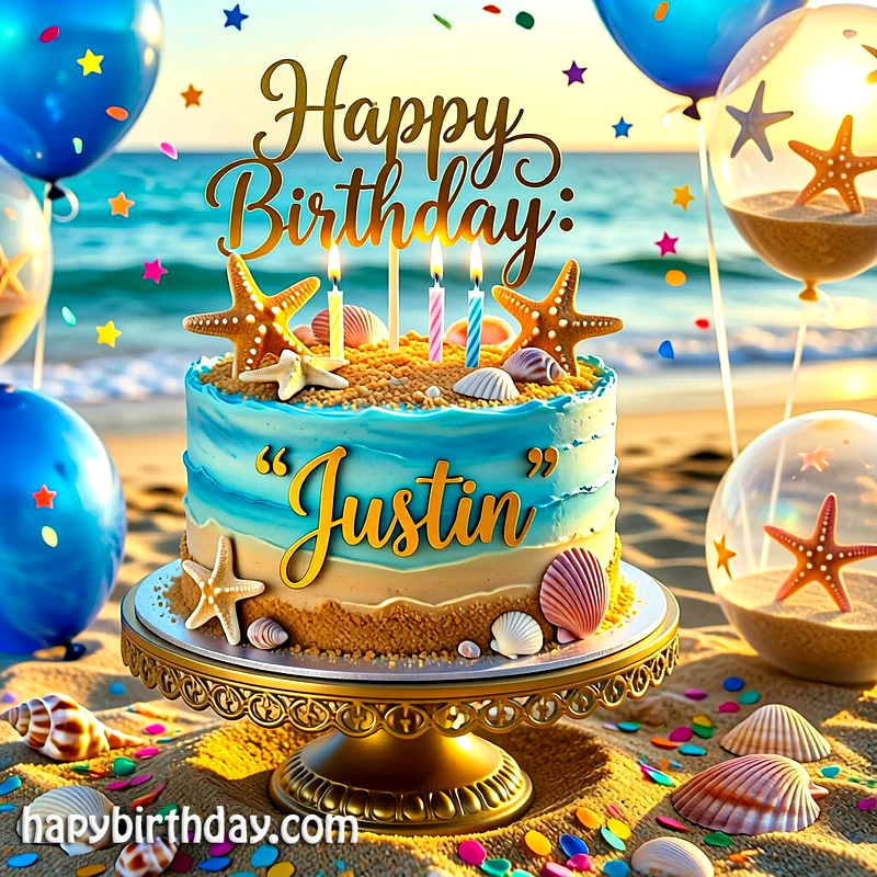 Download justin Birthday Cake Image HD - Free justin Cake Photo