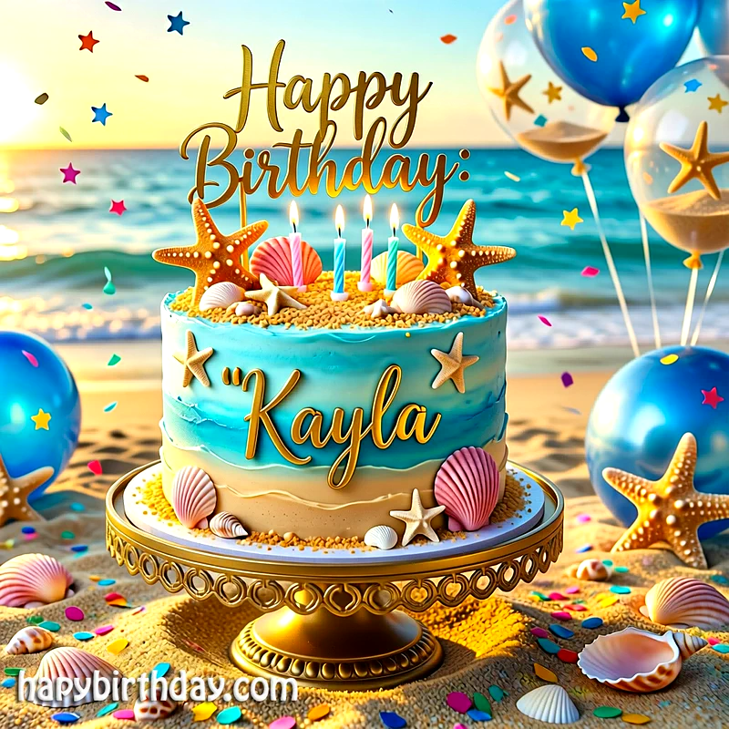 Download kayla Birthday Cake Image HD - Free kayla Cake Photo